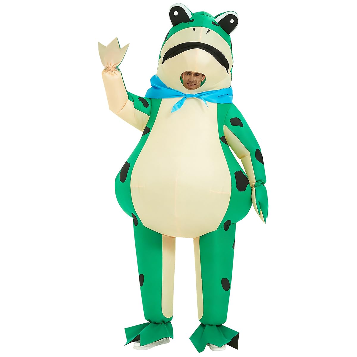 Luxtacular Inflatable Frog Costume Adult Funny Blow up Frog Costumes Inflatable Full Body Costumes for Halloween Christmas