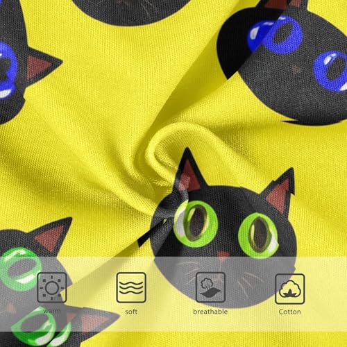 Cute Cartoon Cat Yellow Girls Underwear Toddlers 2t Cotton Panties for Girl Durable Undies Kids Briefs3