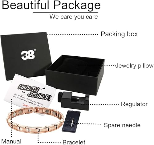 Miniatura 5 de 38 Elegante pulsera magnética de acero inoxidable para mujer, pulsera de terapia magnética, alivio del dolor para la artritis con herramienta de