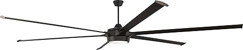Craftmade Ventilador de techo Prost de 120 pulgadas para interiores y exteriores, luz LED integrada, (opcional), control remoto incluido, WiFi