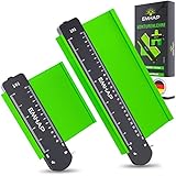 ✅𝐗𝐗𝐋 𝐄𝐗𝐓𝐑𝐀 𝐁𝐑𝐄𝐈𝐓: Die Vervielfältigungslehre erfasst eine Tiefe von 13CM. Rohre, Kanten, jede unregelmäßige Form wird problemlos dupliziert, mit dem Laminat Werkzeug erhältst du eine Perfekte Spur zum übertragen. Nie wieder Schablonen basteln