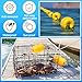 Vertintong Deep Water Fishing Float 4.72 x 2.75'' Heavy Duty Pool Buoy Float Fishing Marker 0.78 Hole for Kayak Tow Line Anchor Marker Buoy Drift Sock Replace Pool Crabbing Dock(Yellow, 24 Pcs)
