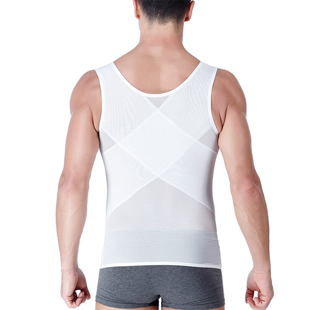 Hombre Adelgazante Reductora Compresion Elástica de Ropa Interior Shapewear Slimming Shirt Chaleco