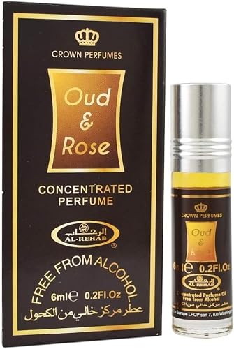 Oud & Rose 6 Ml Concentrated Perfume Oil/Attar by Al Rehab Perfumes