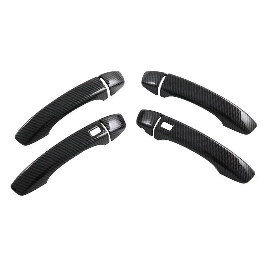 SXQPOCAR Car Exterior Door Handle Cover Trim for MG for ZS for HS 2024 Accessories Carbon Fiber RHD Replacement Parts