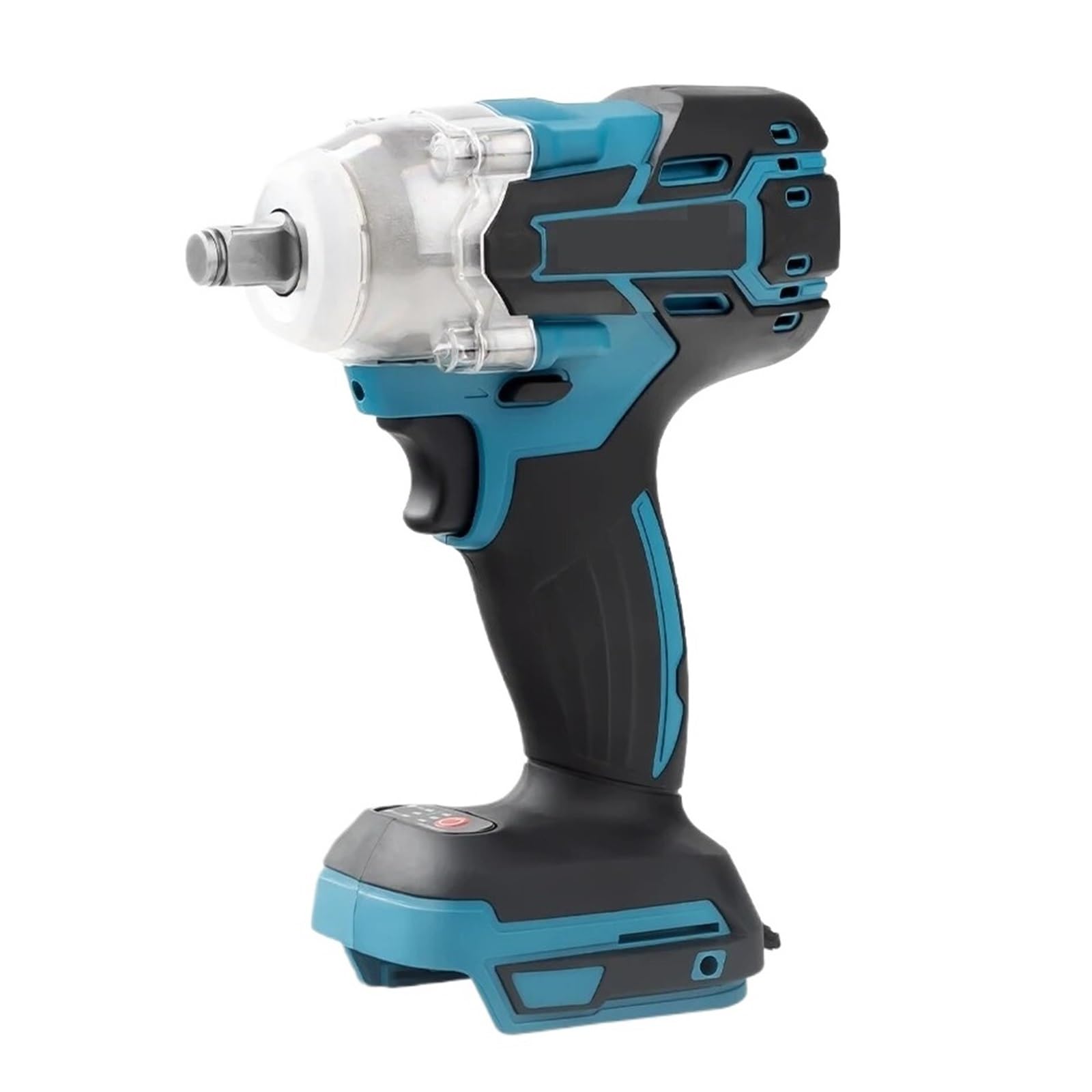 Llave de Impacto Llave De Impacto Eléctrica De 18V, Llave De Vaso Recargable De 1/2, Inalámbrica, Sin Batería, Impacto De Alta Potencia En Reparación De Automóviles(No Battery KT3396)