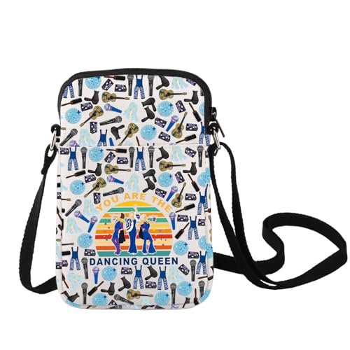 LEVLO Mamma Musical Comedy Crossbody Bag Mamma Fans Gift You Are The Dancing Queen Shoulder Bag Mamma Musical Merch