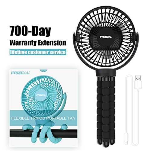 Portable Stroller Fan, Use As Power Bank, 65H 12000Mah Battery Operated Fan Flexible Tripod Baby Car Seat Fan, Personal Mini Handheld/Desk/Small Clip On Fans For Stroller, Carseat, Beach, Bed, Camping #TOP7