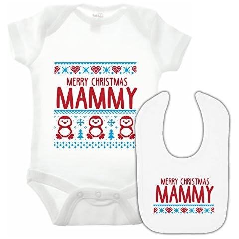 Merry Christmas Mammy Babygrow and Bib Pack Cover