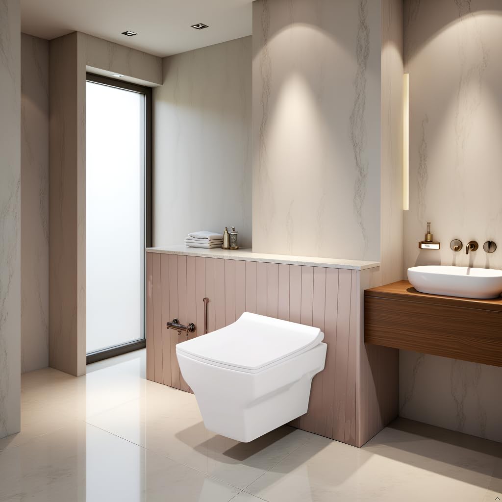 Wall Mounted Commode - Modern White Toilet -9 Wall Mounted Commode - Modern White Toilet -9