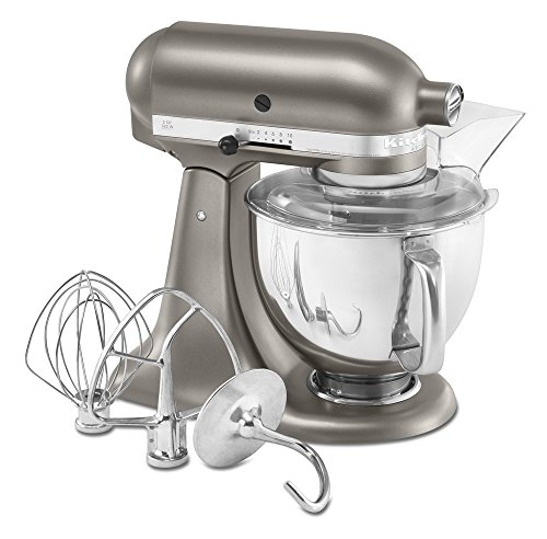 Image of KitchenAid KSM150PSACS 5-Qt. Architect Series with Pouring Shield - Cocoa Silver