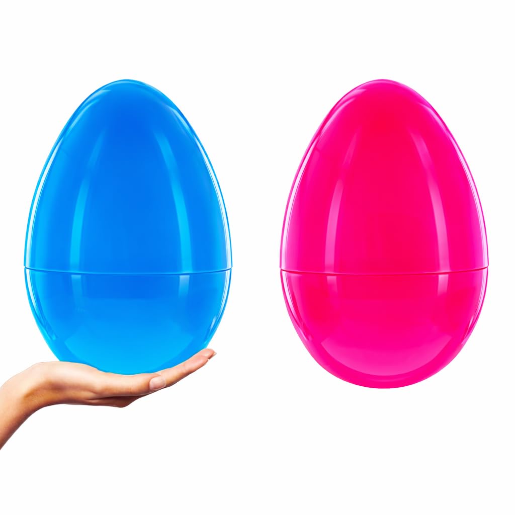 Amazon.com: BestPysanky Set of 2 Pink and Blue Giant Jumbo Large