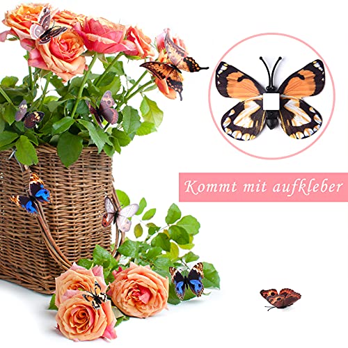 TUPARKA 36 Pezzi Adesivi murali farfalla 3D