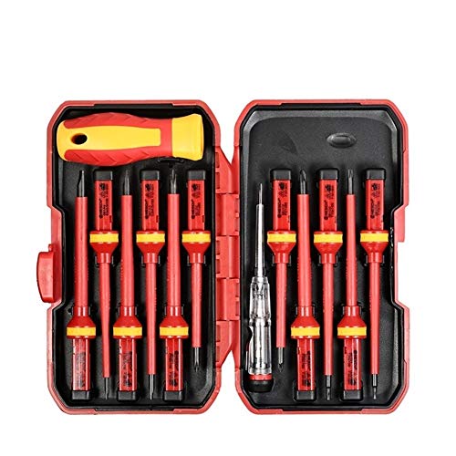 YyDDs Universal Tools Screwdriver Set Insulated 13 in 1 Parafusadeira Precision Multi Torx Bit Kit Magnetic Screw Driver Hand Tools