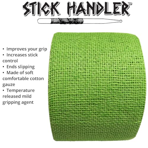 Cinta adhesiva profesional para baquetas STICK HANDLER (verde, paquete de cuatro) miniatura 5