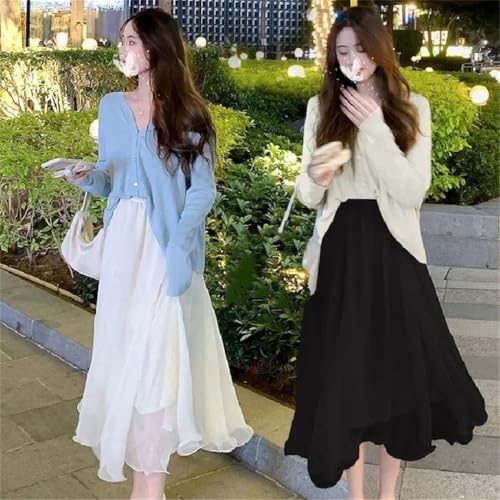 Asymmetrical Euro Organza Skirt Women's Mini High Waist A- Line Pleated Midi Skirts4