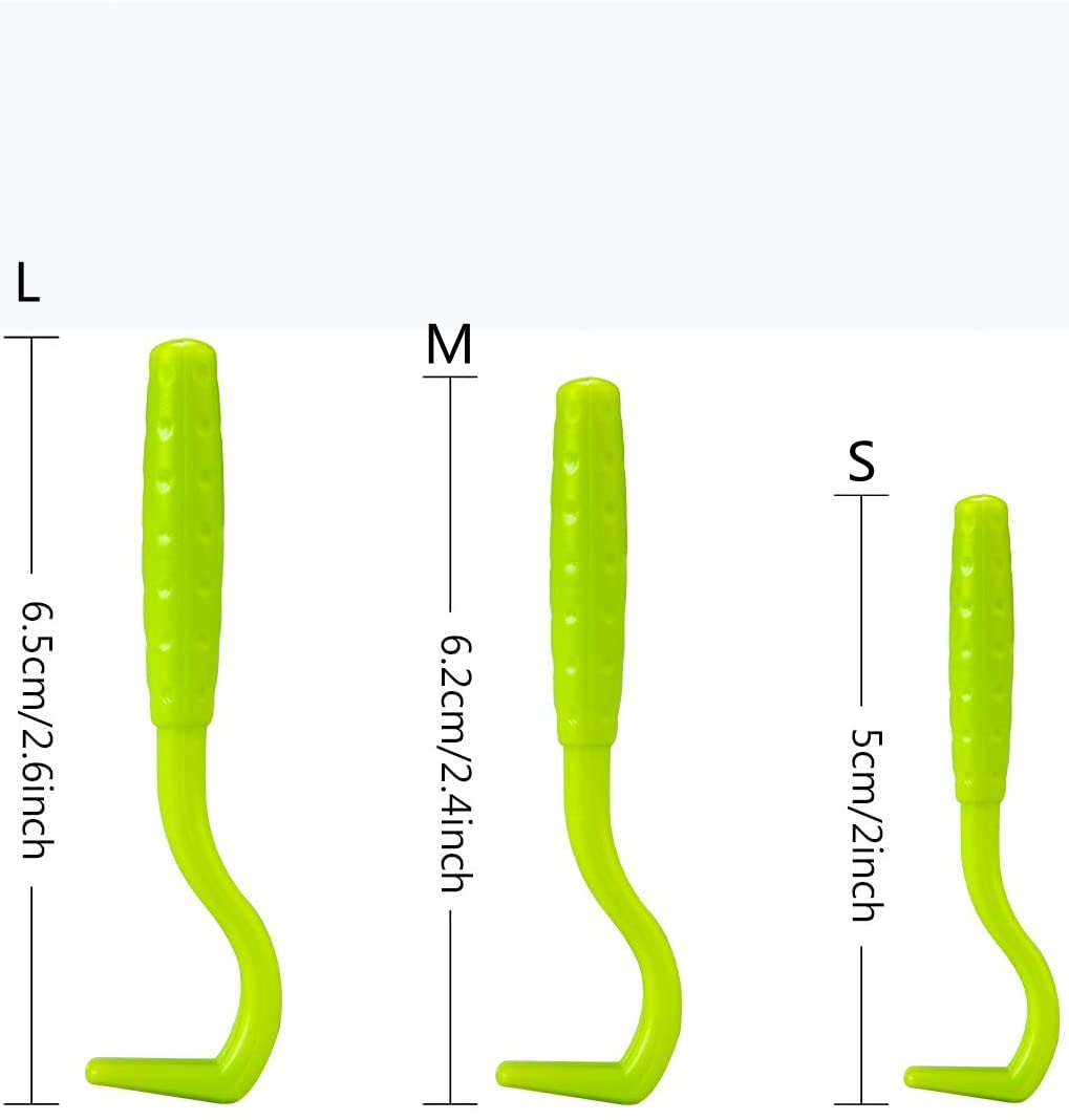 linvshi shop Crochet Tiques,3 Pièces Tire Tique,Pince a Tique Plastique,pour Chiens Chats Efficace Tick Removal Tool