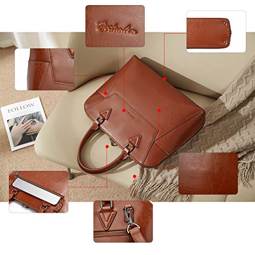 BOSTANTEN Aktetas voor Vrouwen 15.6 Inch Laptop Lederen Slanke Business Messenger Bag Schouder Tote Handtassen - Image 8