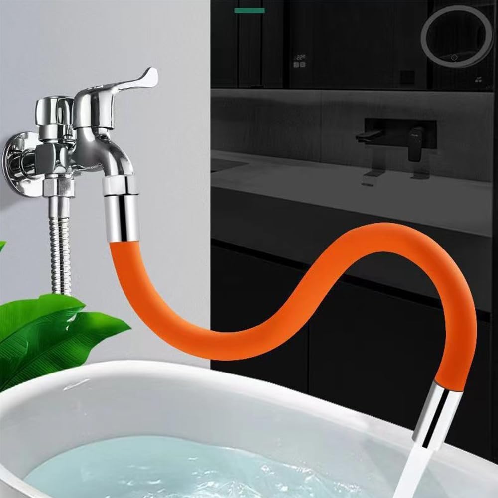 Tubo de extensión universal de espuma, 30 cm, 360°, extensor de extensión de grifo de flexión libre, tubo de extensión ajustable para grifo de fregadero