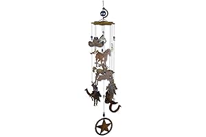 Texas Wind Chimes: Horsing Around Western Wind Chime by Sunset Vista Designs