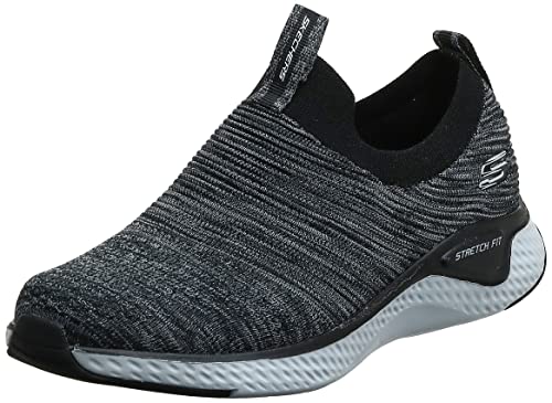 Tênis Solar Fuse, Skechers, Adulto Unissex, Preto/Branco, 38