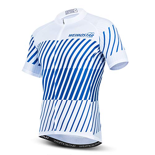 JPOJPO New Men's Cycling Jersey Summer Bike Short Sleeve 3-Pockets Quick-Dry Shirt S-3XL