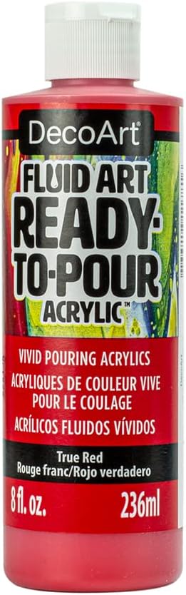 DECO ART FLUID ART TRUE RED, One Size