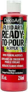 DecoArt DecoArt FluidArt Ready-To-Pour Acrylic Paint 8oz-True Red