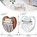 2 Pack Mini Kalimba Thumb Piano 8 Keys,Portable Solid Wood and Acrylic Mbira Finger Piano for Kids and Adults,Pocket Musical Gifts for Beginners w/Chain