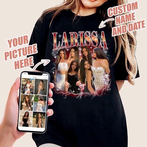 Mit & Mia Custom Bootleg Rap Tee Shirts - Vintage Graphic Tees for Boyfriend - Christmas, Birthday2