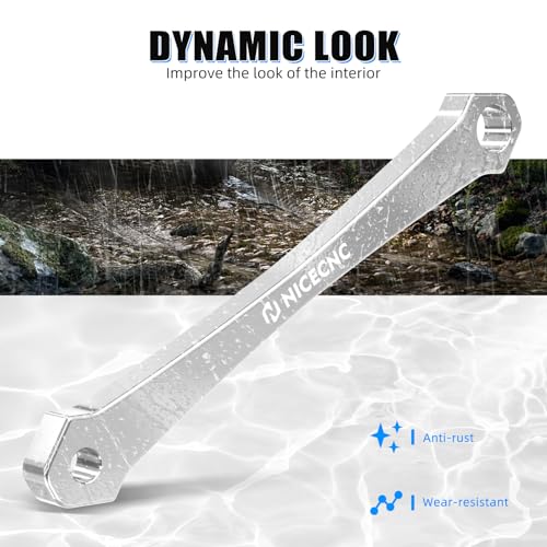 Image of NICECNC Silver Clutch Alignment Tool Compatible with Polaris RZR XP 1000 EPS 2014-2015, 2018, RZR XP Turbo EPS 2015-2018, Ranger Diesel 2015-2018, See Fitment