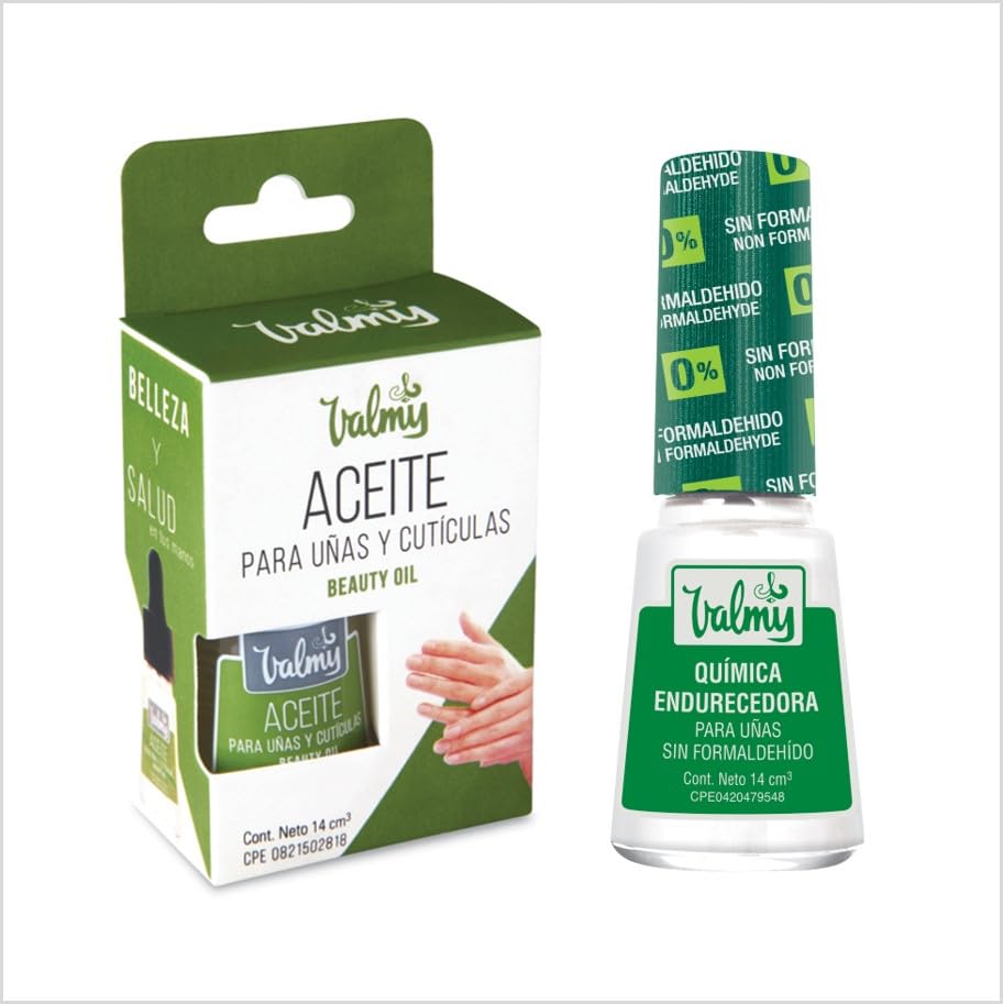 Valmy Pack De Quí­mica Endurecedora Para Uñas Y Aceite...
