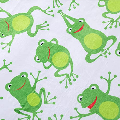 Sviuse Aerobics Frog Blanket Cartoon Cute Animals Print Soft Warm Throw Sherpa Flannel Blanket For Kids Bed Couch Sofa Travel Picnic Yoga (50"X60", Frog 1) #TOP6