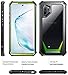 Poetic Galaxy Note 10 Plus Rugged Clear Case, Full-Body Bumper Cover, Support Wireless Charging, Without Built-in-Screen Protector, Guardian, Case for Samsung Galaxy Note 10+ Plus 5G, Green