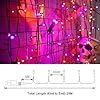 Auting Halloween lichtsnoer, 25 m, 200 leds, paars, oranje, lichtsnoer met afstandsbediening en timer, 8 modi, waterdicht, Halloween-decoratie voor buiten, binnen en tuin #1