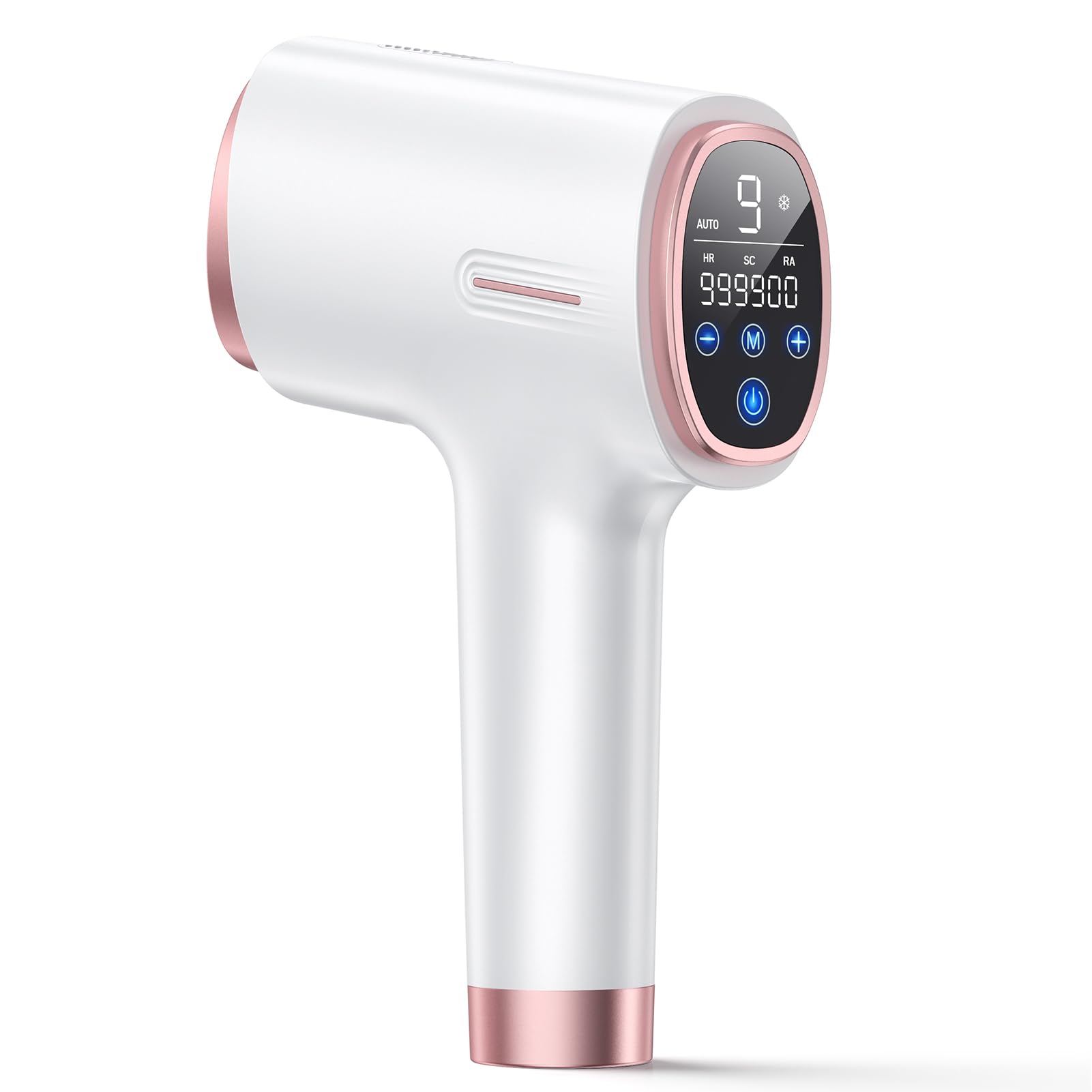Epilatore Luce Pulsata IPL con Funzione di Raffreddamento, Schermo tattile LCD, 9 Livelli di Energia,600-1200NM Onda Luminosa Rossa, Luce Pulsata 999,900, Apparecchiature Laser