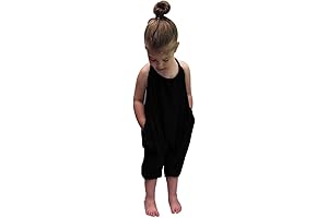 Baby Girls Adorable Harem Jumpsuit: Fashionable Comfort for Toddlers