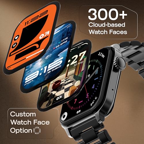 Image of GOBOULT Drift 2 Smart Watch 1.83'' HD Display,15 Days Battery Life, 150+Watchfaces, 500 Nits Brightness, AI Voice Assistant, SpO2 Monitoring (Storm Grey) (Metal Black)