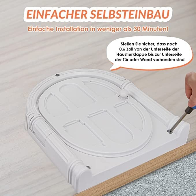 Wnvivi Gebogen Kattendeur, Flapless Huisdier Binnendeur voor Binnenkatten, Eenvoudige Installatie Kat Doorgangsdeur, Huisdier Binnendeur voor Katten Wnvivi Gebogen Kattendeur, Flapless Huisdier Binnendeur voor Binnenkatten, Eenvoudige Installatie Kat Doorgangsdeur, Huisdier Binnendeur voor Katten