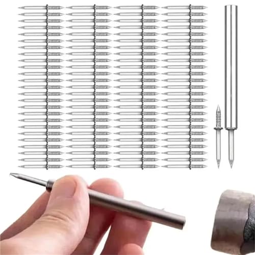 Clavos invisibles de doble cabezal sin marcas para zócalos, 500 piezas miniatura 4