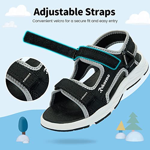 Kids Sandals Boys Girls Athletic Sports Summer Sandals Unisex Open Toe Water Shoes for Beach Hiking Outdoors (Little Kids/Big Kids)2