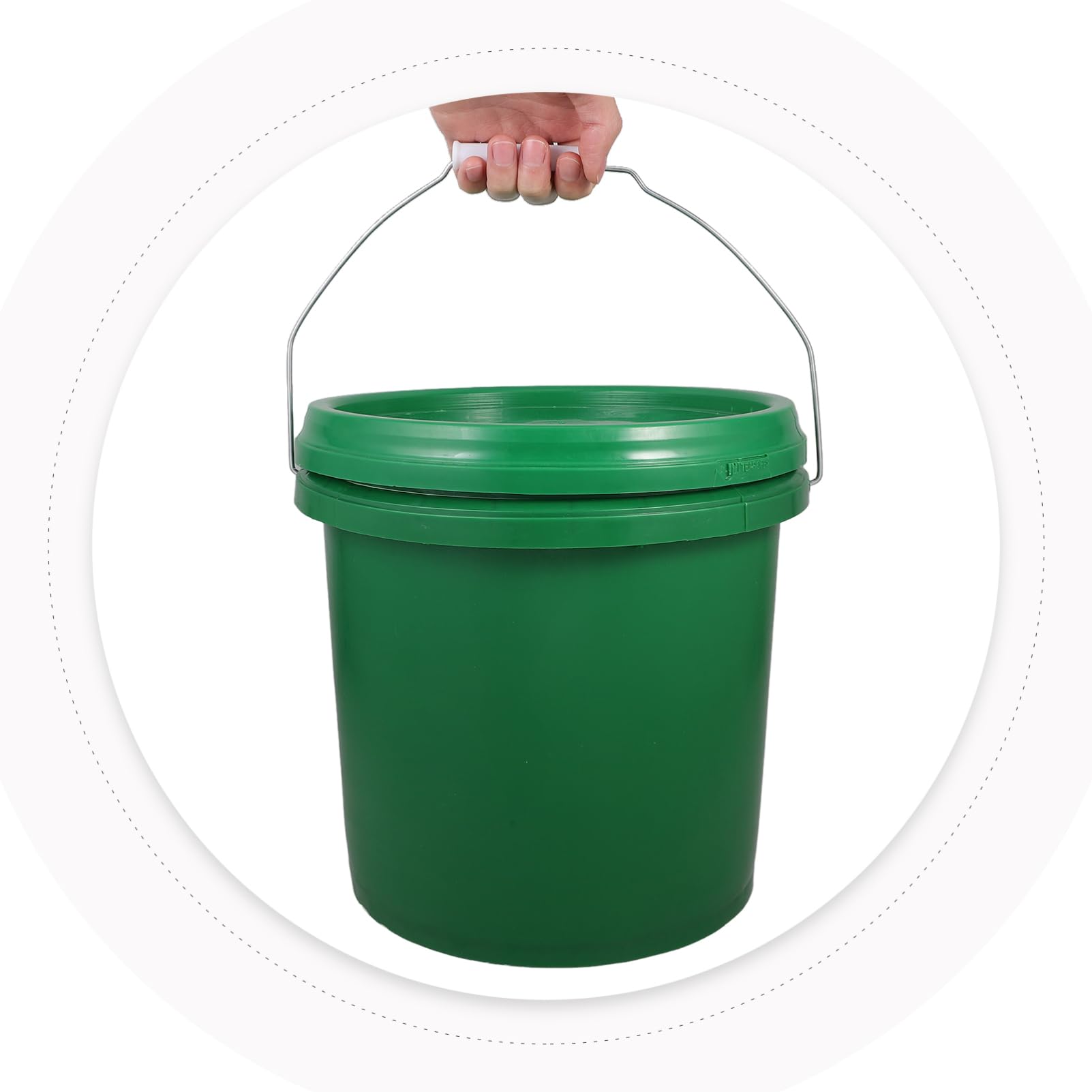 Ciieeo Cubeta de Fermentación de Plástico Tapa para Elaboración de Vino Contenedor de Fermentación Multiservicio