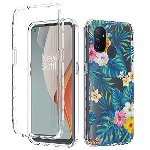 Coque OnePlus N10 5G transparente fleurie pour le style au quotidien
