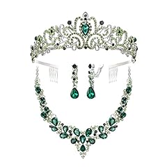 Emerald Color Silver-Tone