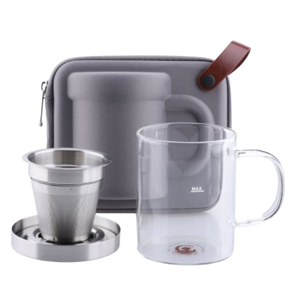 CCC, Cafe Crush ClubTravel Pour Over Coffee Brewer 4Pc Set (Gray)