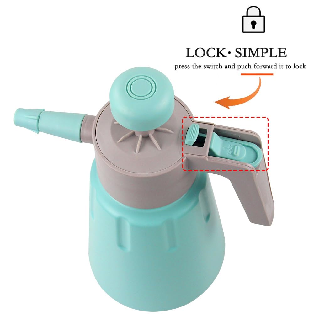 Joywayus Spruzzatore a pompa da giardino verde menta con valvola di sicurezza spruzzatore portatile per giardino e prato per spruzzare/irrigare/pulire la casa/lavaggio auto