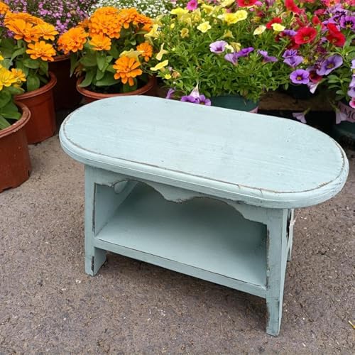 Présentoir en bois bleu de qualité supérieure pour pots de fleurs - 5