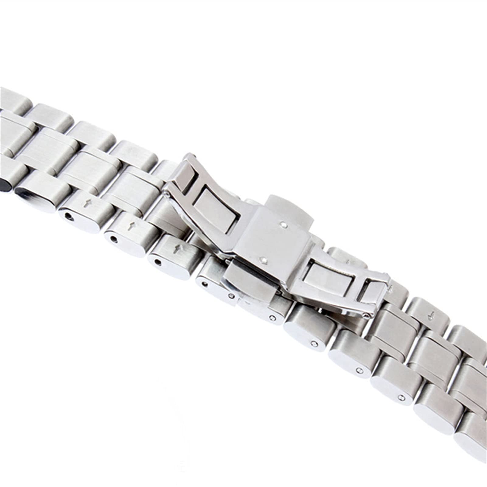 Correa de Reloj de Metal de Acero Inoxidable sólido Compatible con Pulsera de Repuesto para Hombre de liberación rápida de 18 mm a 28 mm