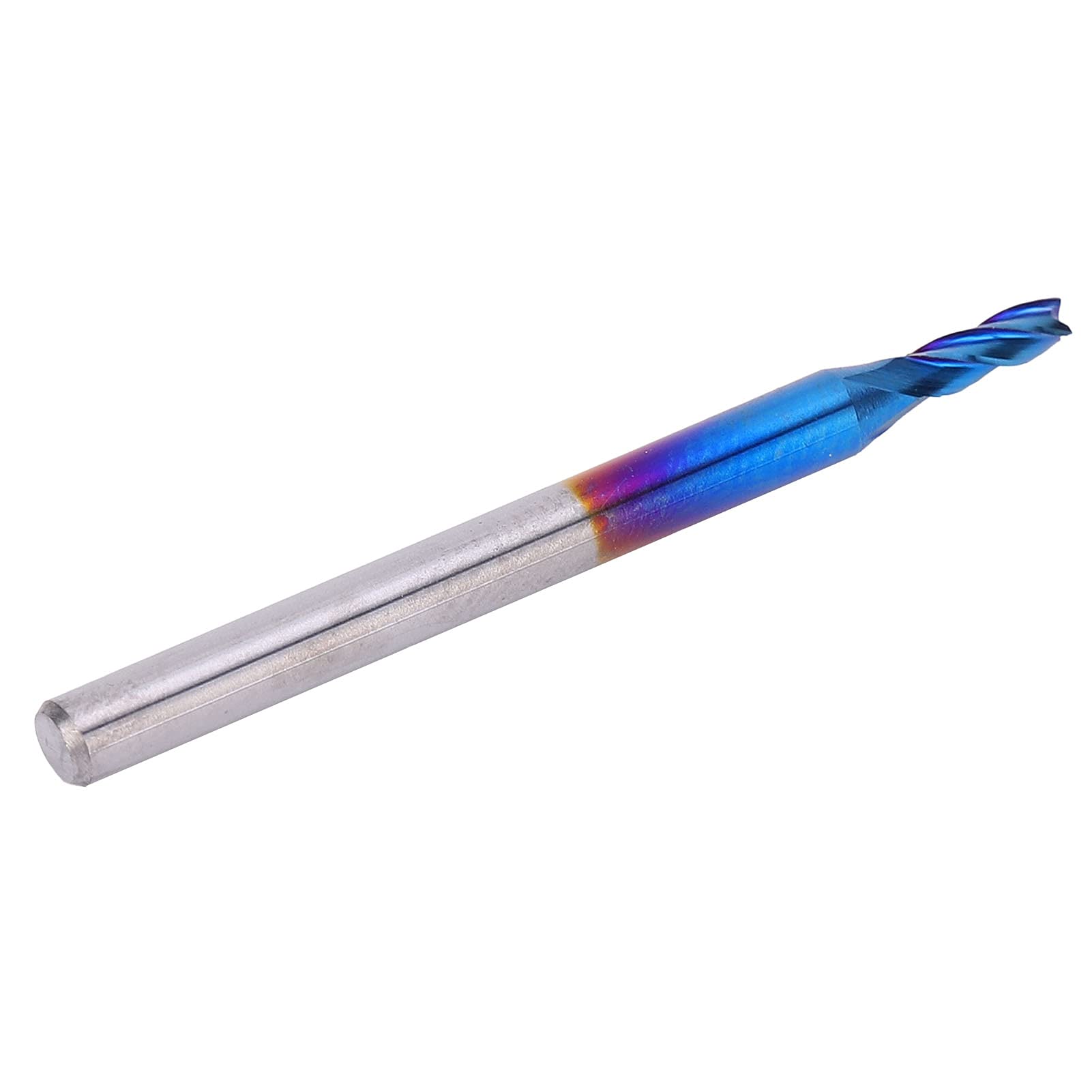 Frez Mavaol ze stali wolframowej, 4-ostrzowy frez palcowy z powłoką Nano Blue, wysoka prędkość, zużycie, do maszyn CNC i zastosowań frezarskich (3.175 * 2 * 5)