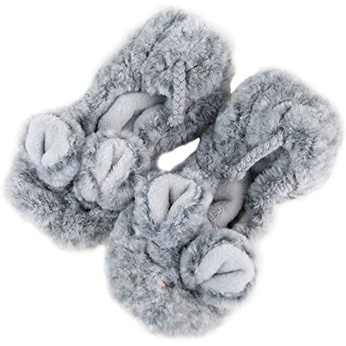 Women's Fuzzy Cute Animal Slippers Fashion Ballerina Non-Slip Flat Indoor House Slippers